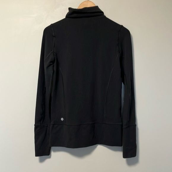 Lululemon Black Scuba Jacket with High Collar and Zip-Up Style - Picture 5 of 5